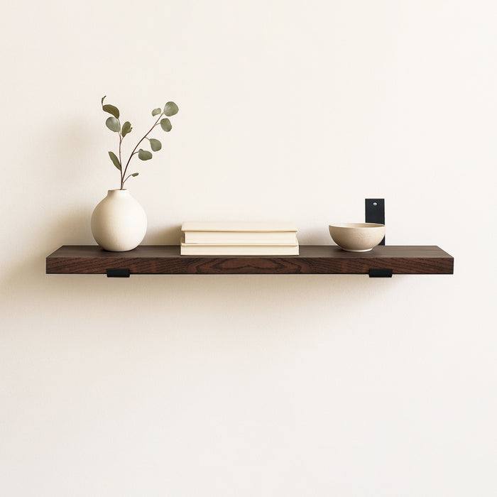 Solid Oak Hardwood Floating Shelves
