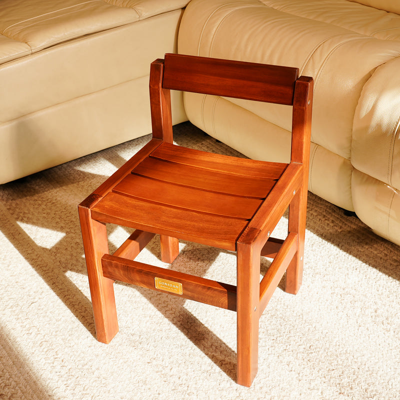 Solid Poplar Hardwood Bow Seat Kids Chair