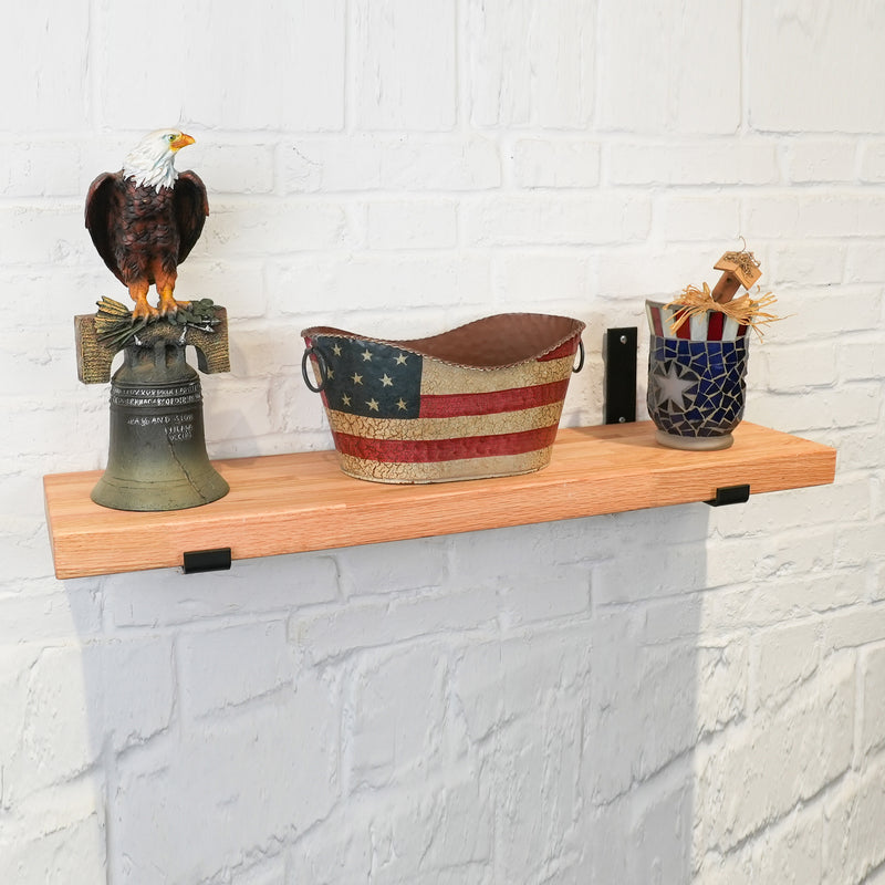 Solid Oak Hardwood Floating Shelves