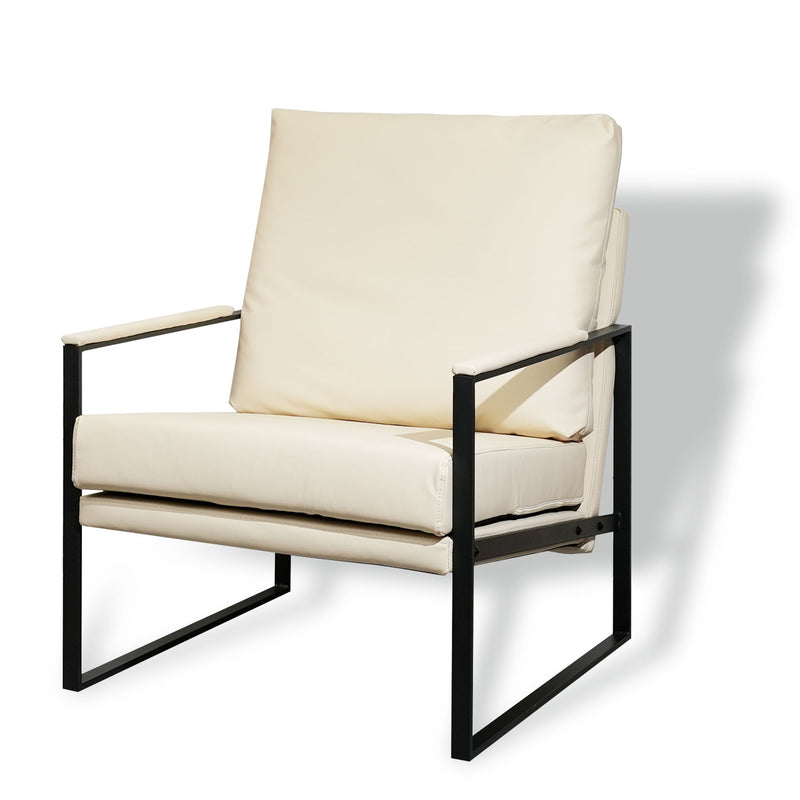 Armchair with Metal Frame