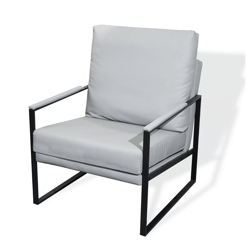 Armchair with Metal Frame