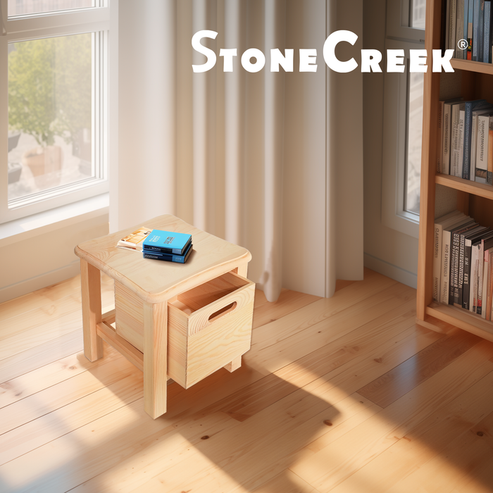 Storage Stool with Drawer