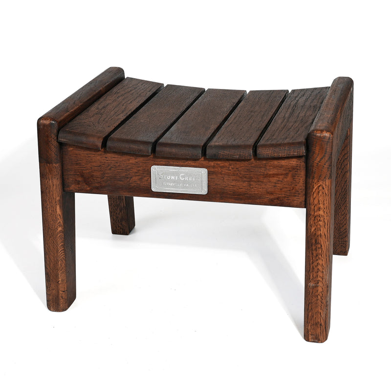 Creative Wood Stool with Curved Seat