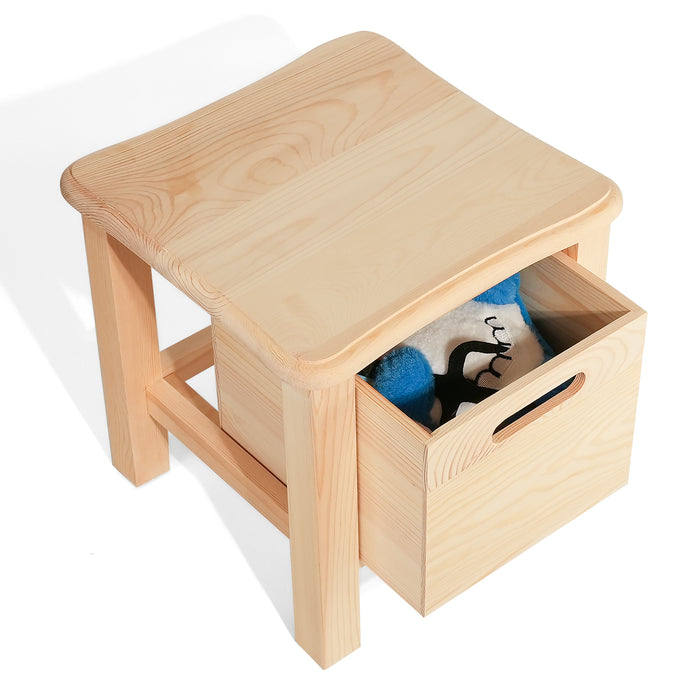 Storage Stool with Drawer