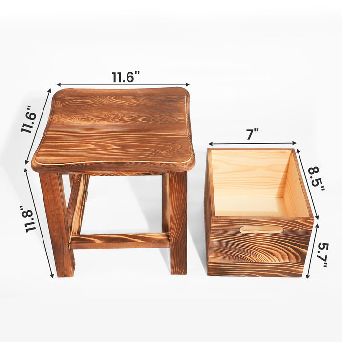 Storage Stool with Drawer