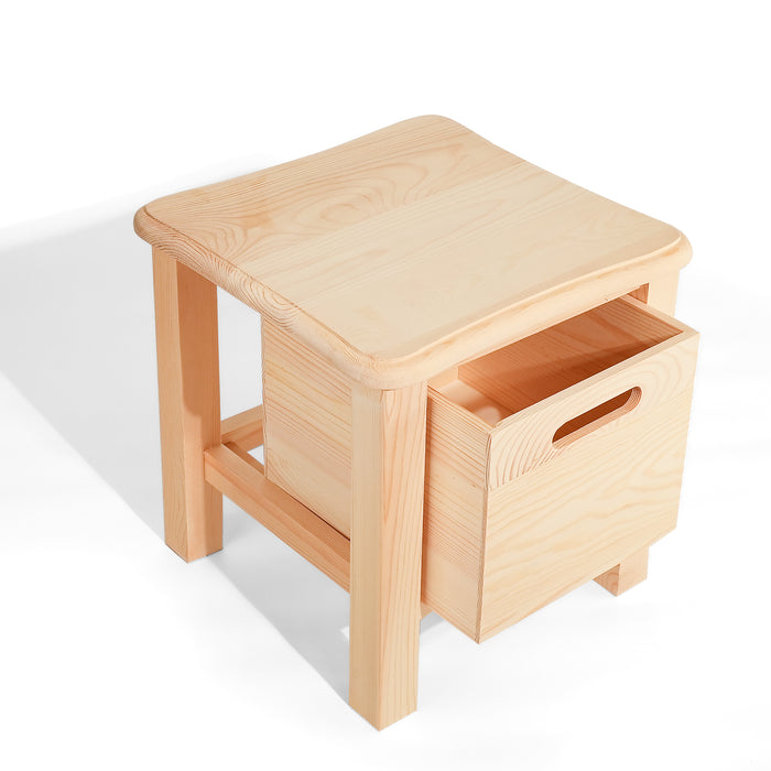 Storage Stool with Drawer