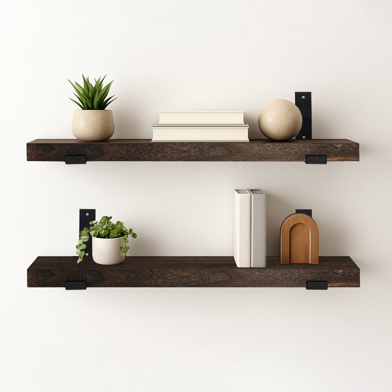 Solid Wood Paulownia Floating Shelves