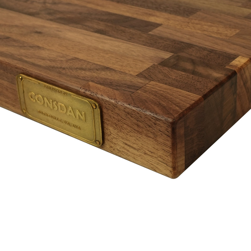 36-inch Black Walnut Butcher Block Island Top