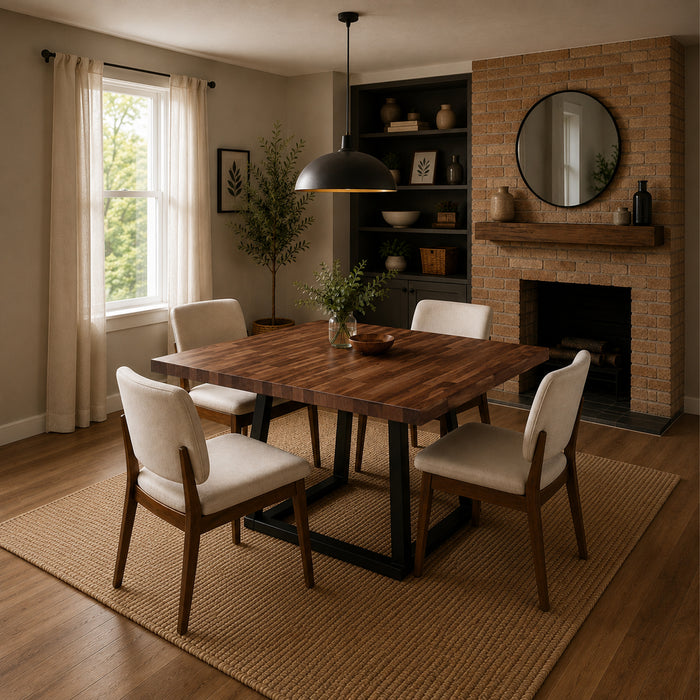 36-inch Black Walnut Butcher Block Island Top