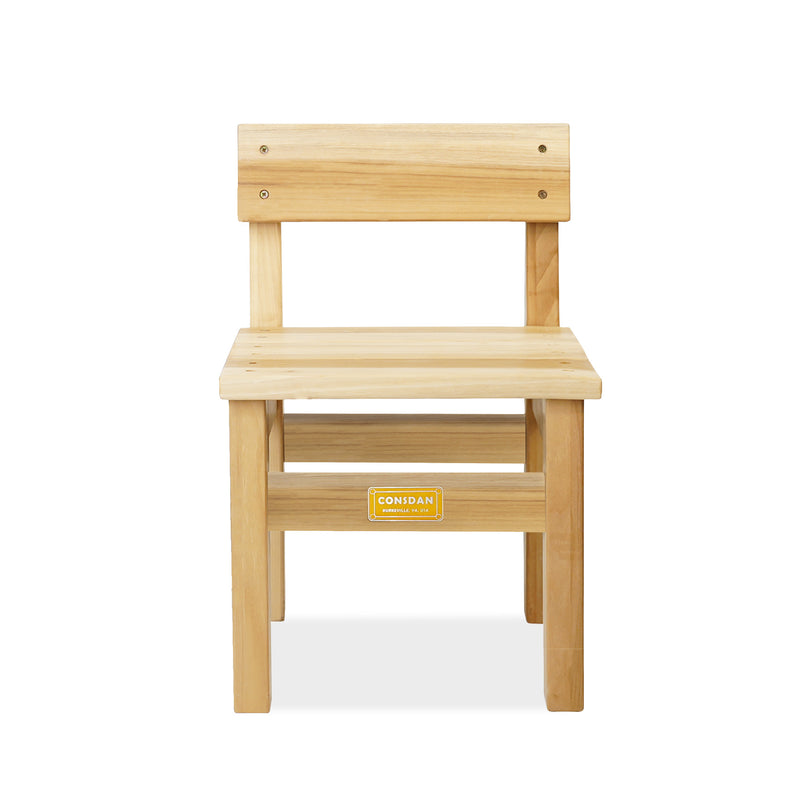 Solid Poplar Hardwood Kids Chair
