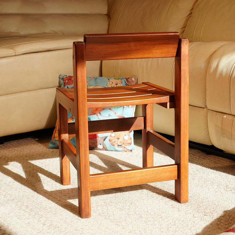 Solid Poplar Hardwood Bow Seat Kids Chair