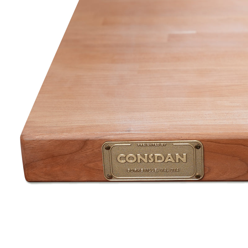 36-inch Solid Cherry Butcher Block Island Top