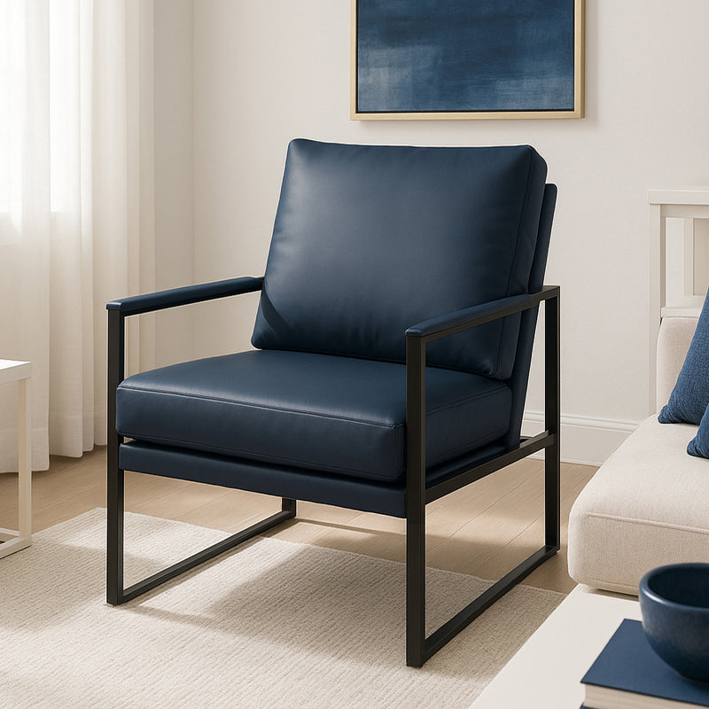 Armchair with Metal Frame