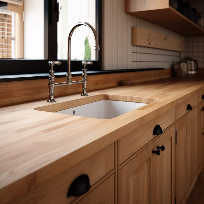 Solid Wood Backsplash