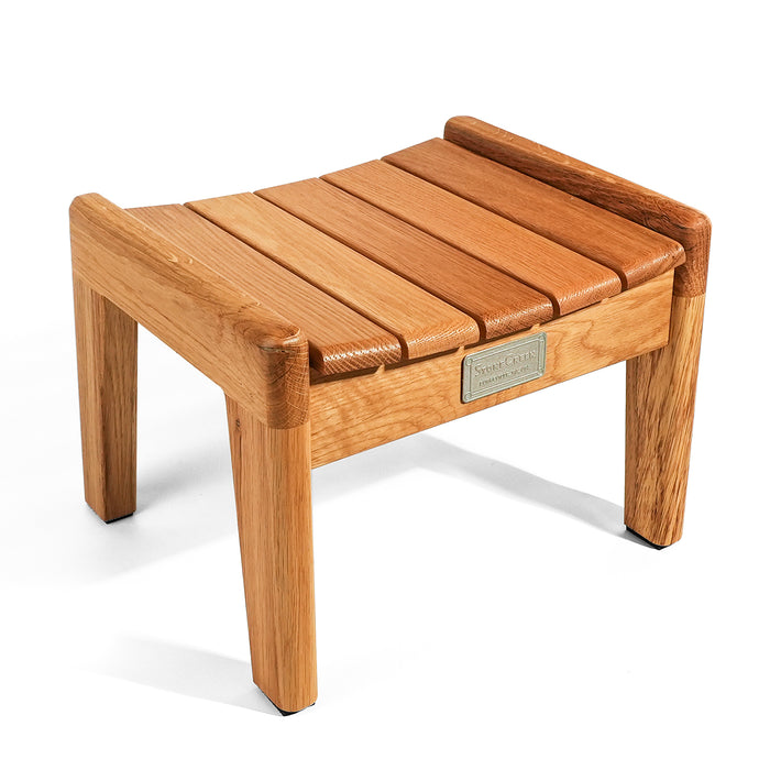 Creative Wood Stool with Curved Seat