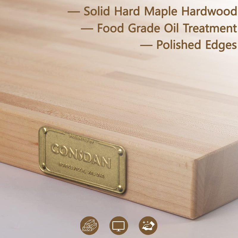 25-inch Hard Maple Butcher Block Countertop