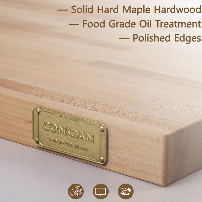 25-inch Hard Maple Butcher Block Countertop