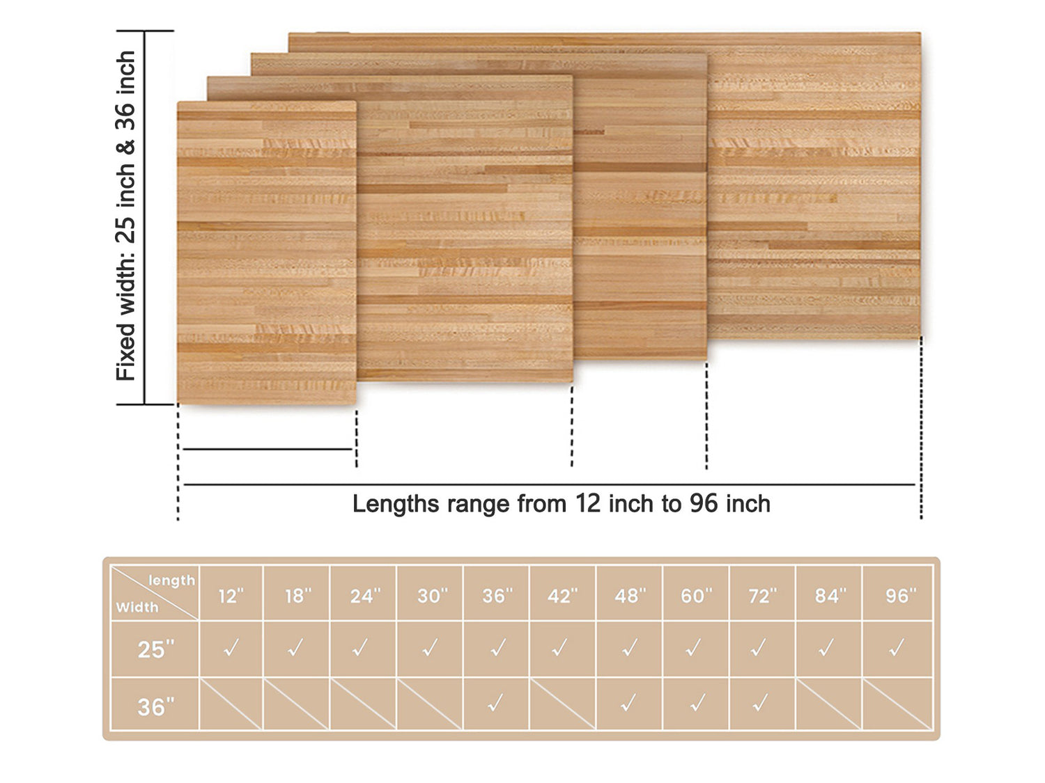 Multiple Sizes to Fit Your Space