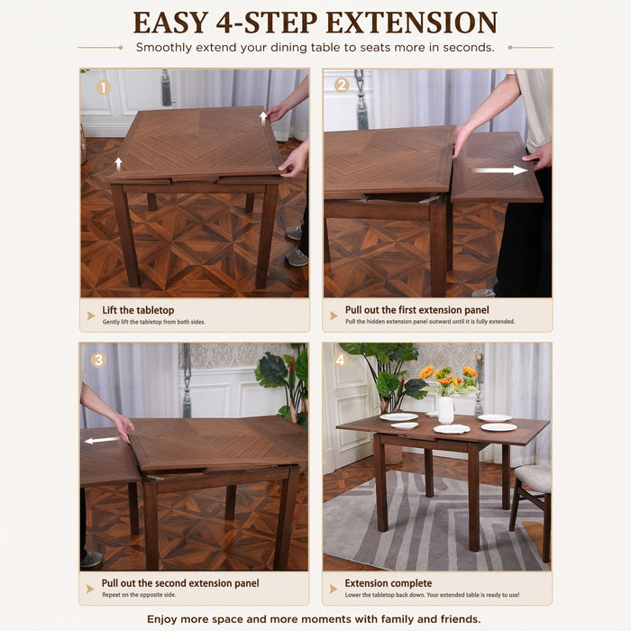 Extendable Dining Table Set