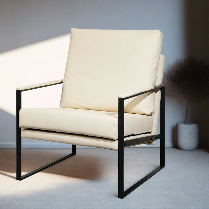 Armchair with Metal Frame