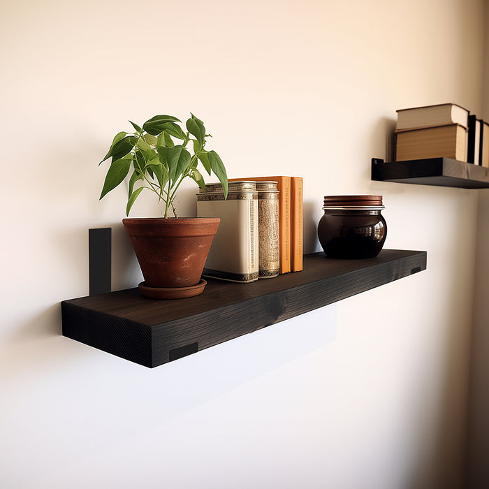 Solid Wood Paulownia Floating Shelves