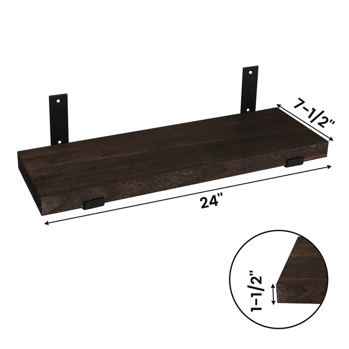 Solid Wood Paulownia Floating Shelves