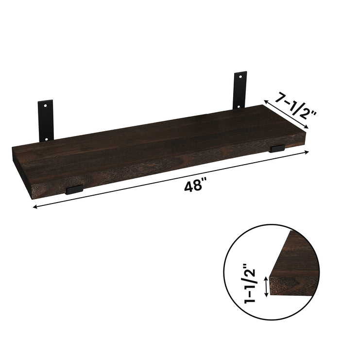 Solid Wood Paulownia Floating Shelves