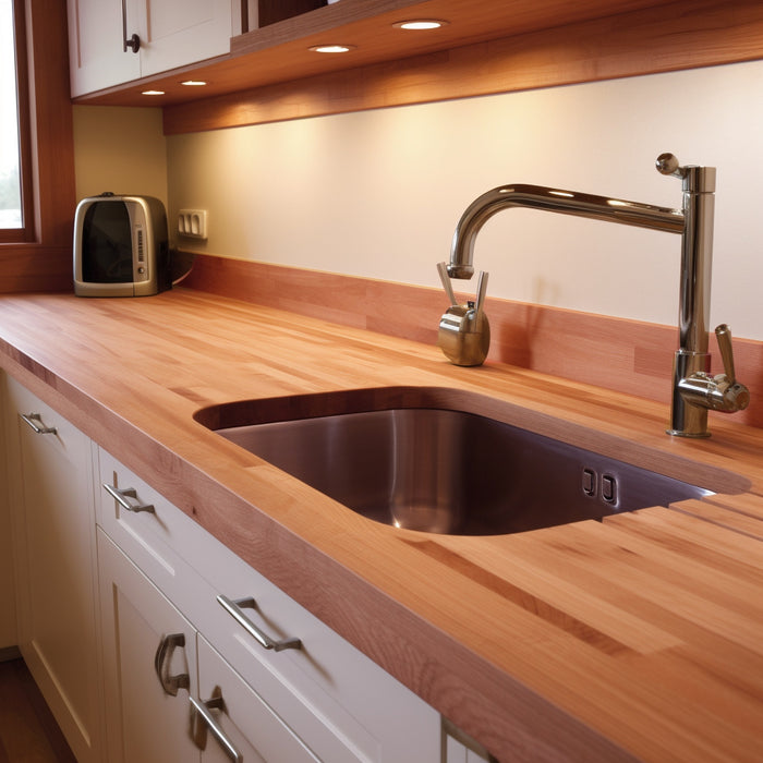 Solid Wood Backsplash