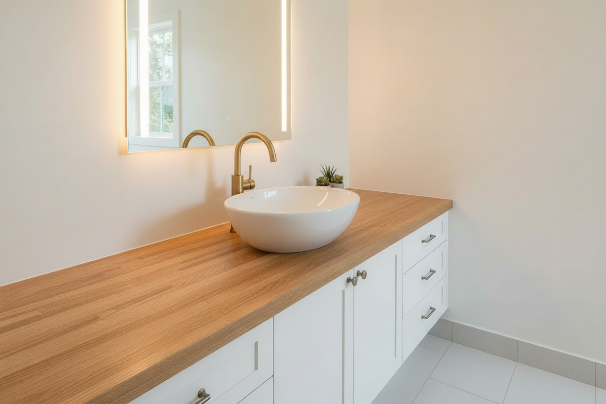 Bathroom Oak Vanity