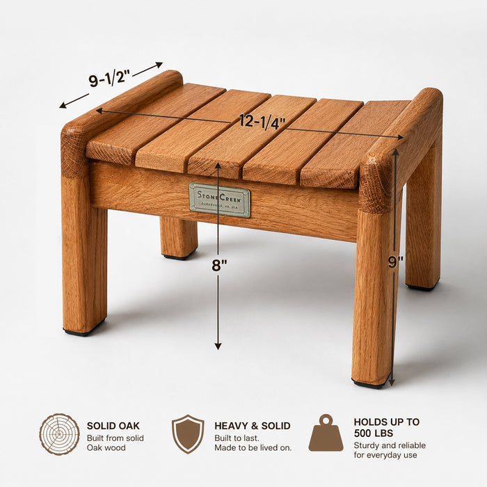 Creative Wood Stool with Curved Seat