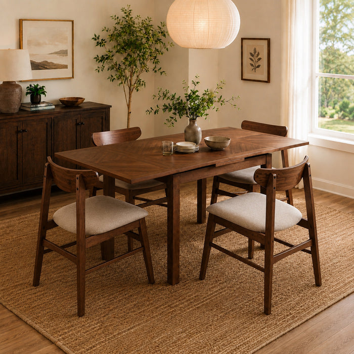 Extendable Dining Table Set