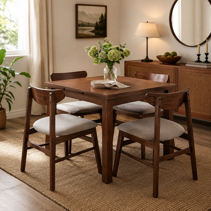 Extendable Dining Table Set