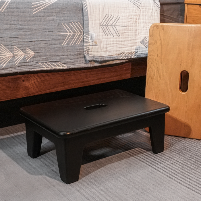 Black step stool for discount bed
