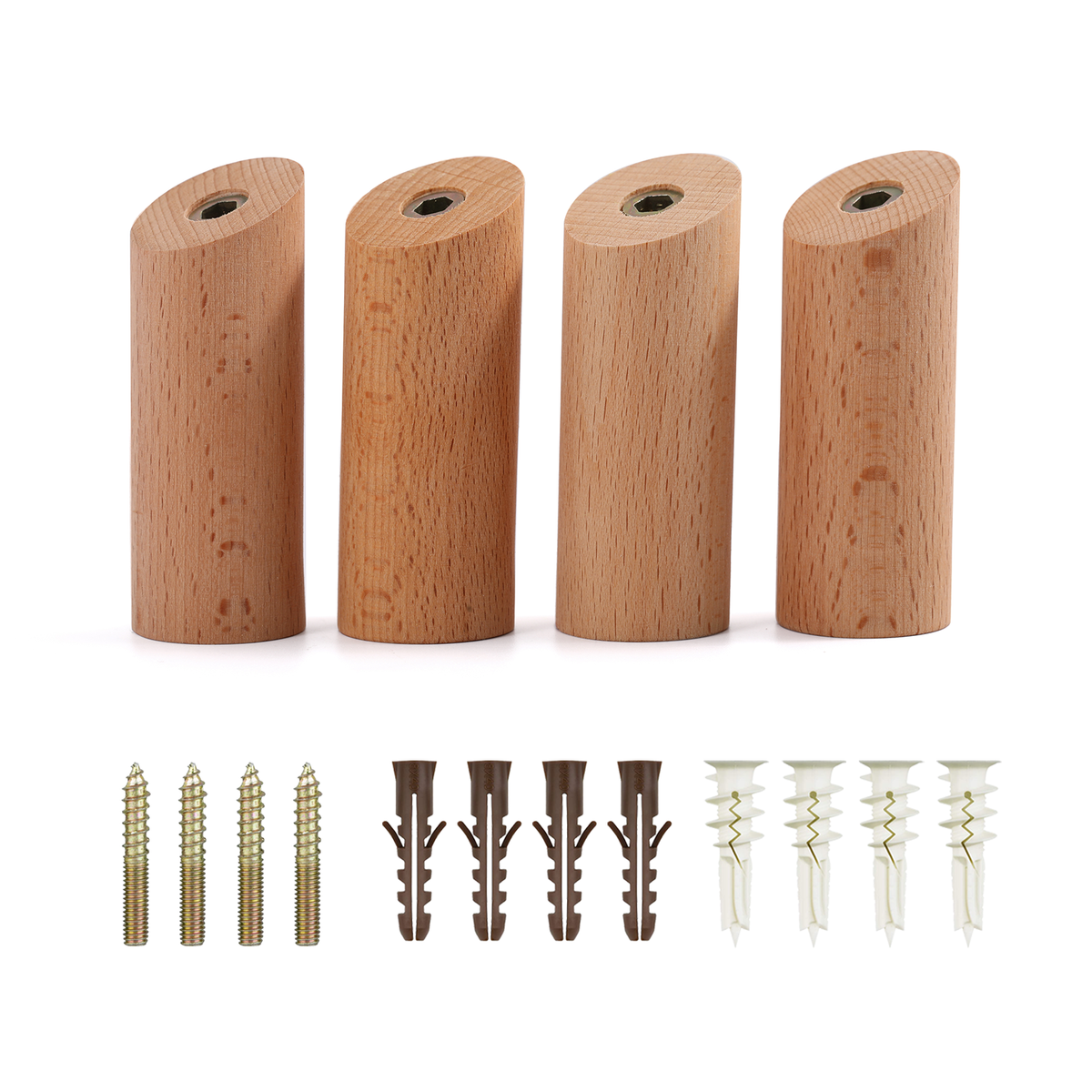 Single Wooden Coat Peg Wood Decorative Wall Hooks - Main Image