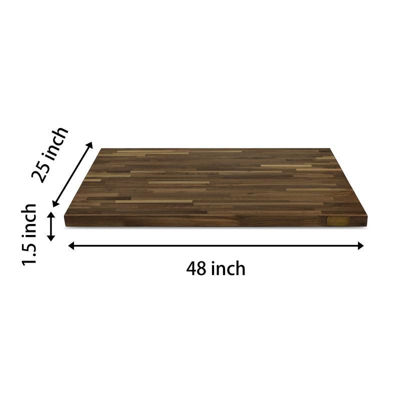 25-inch Black Walnut Butcher Block Countertop