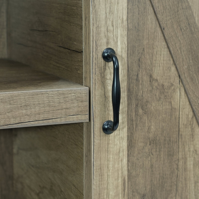 Storage Cabinet with 1 Drawer 1 Door 2 Shelves