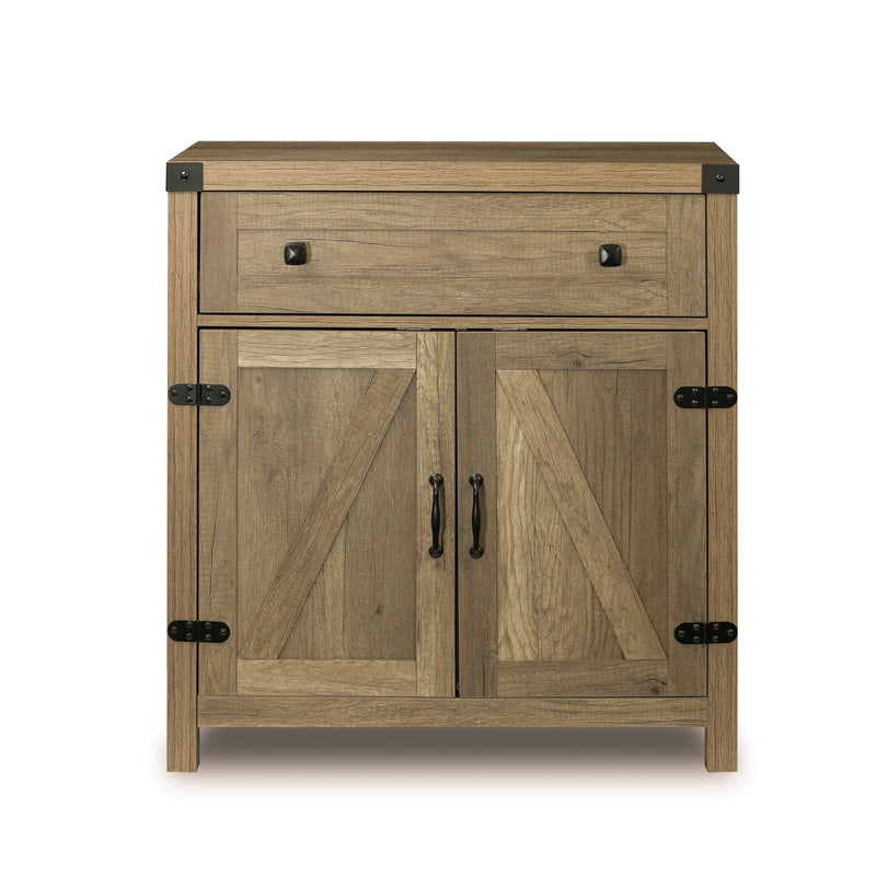 Storage Cabinet with 1 Drawer 2 Doors 2 Shelves