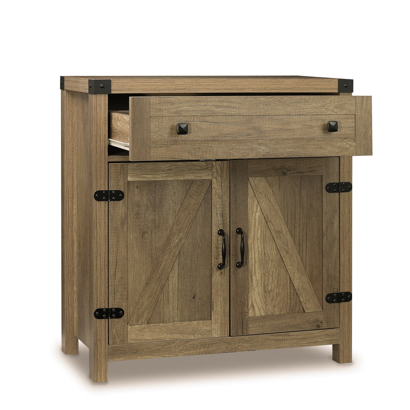 Storage Cabinet with 1 Drawer 2 Doors 2 Shelves