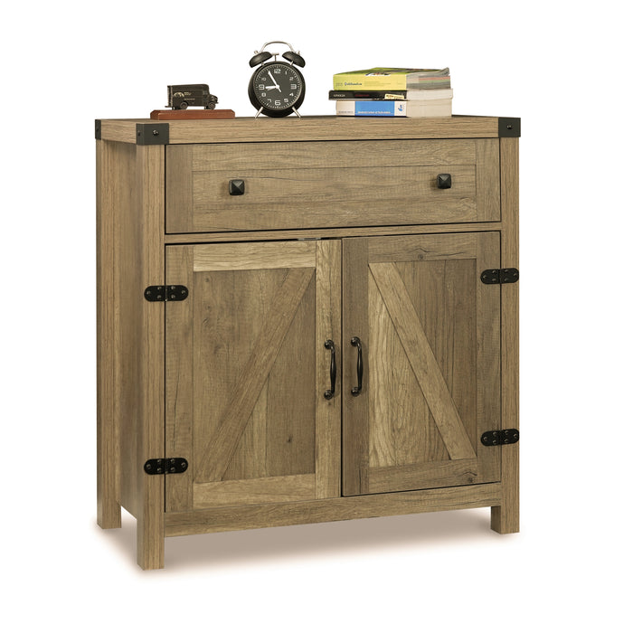 Storage Cabinet with 1 Drawer 2 Doors 2 Shelves
